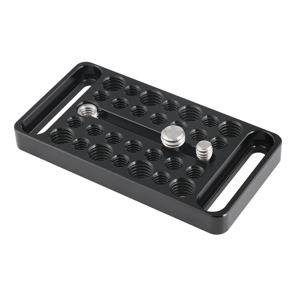 CAMVATE Multipurpose Cheese Plate Extension Accessory With Central 1/4" & 3/8" Thread Screw & Numerous Mounting Points