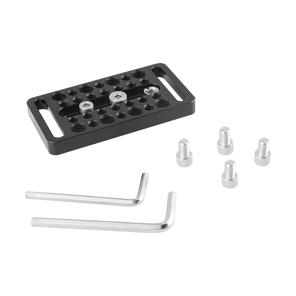 CAMVATE Multipurpose Cheese Plate Extension Accessory With Central 1/4" & 3/8" Thread Screw & Numerous Mounting Points