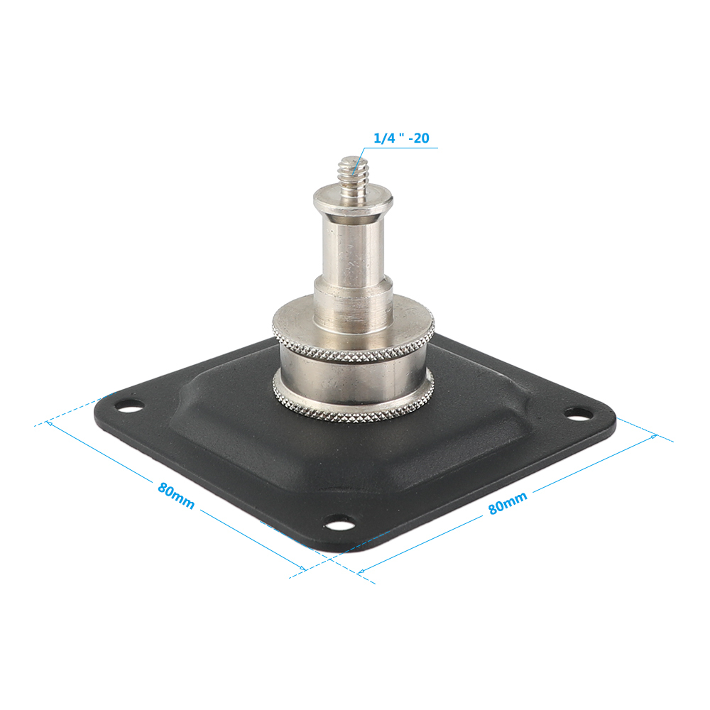 CAMVATE Photography Camera Lighting Wall / Ceiling Mount Accessory With 1/4"-20 Thread Screw Adapter For Studio Video Shooting (Square Shape)