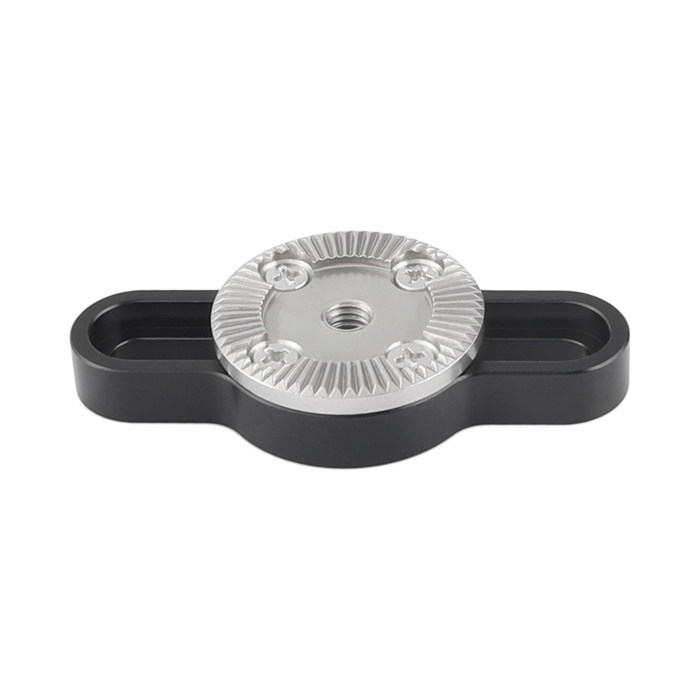 CAMVATE Standard ARRI Rosette Connecting Mount With M6 Female Thread & 1/4" Mounting Groove Both Sides