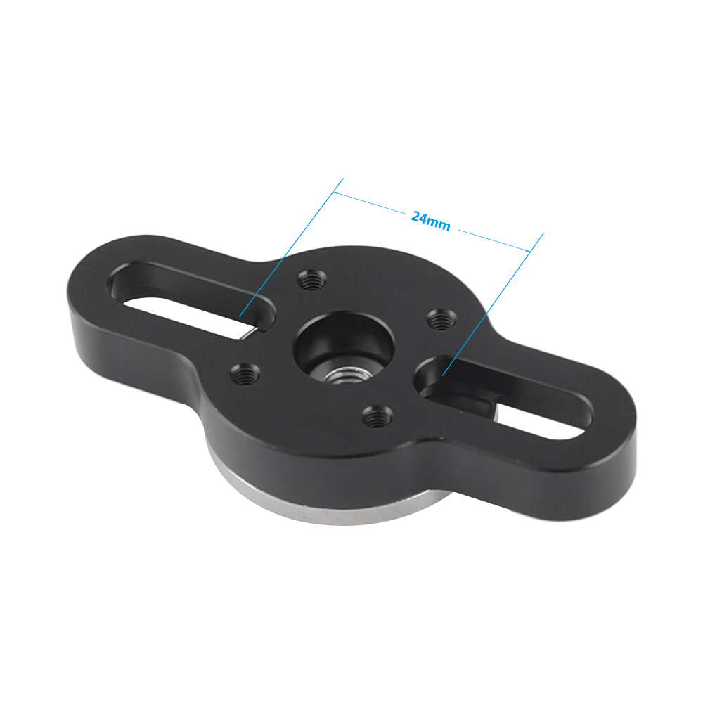 CAMVATE Standard ARRI Rosette Connecting Mount With M6 Female Thread & 1/4" Mounting Groove Both Sides