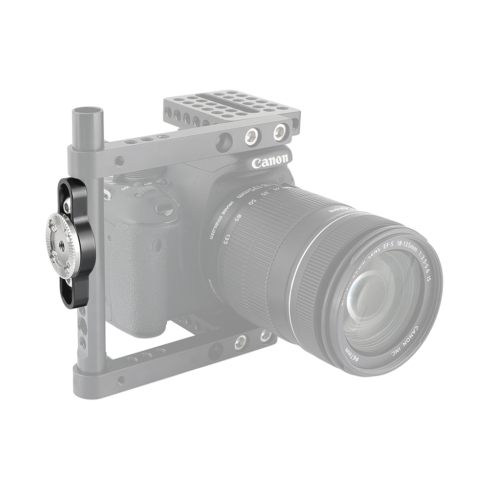 CAMVATE Standard ARRI Rosette Connecting Mount With M6 Female Thread & 1/4" Mounting Groove Both Sides