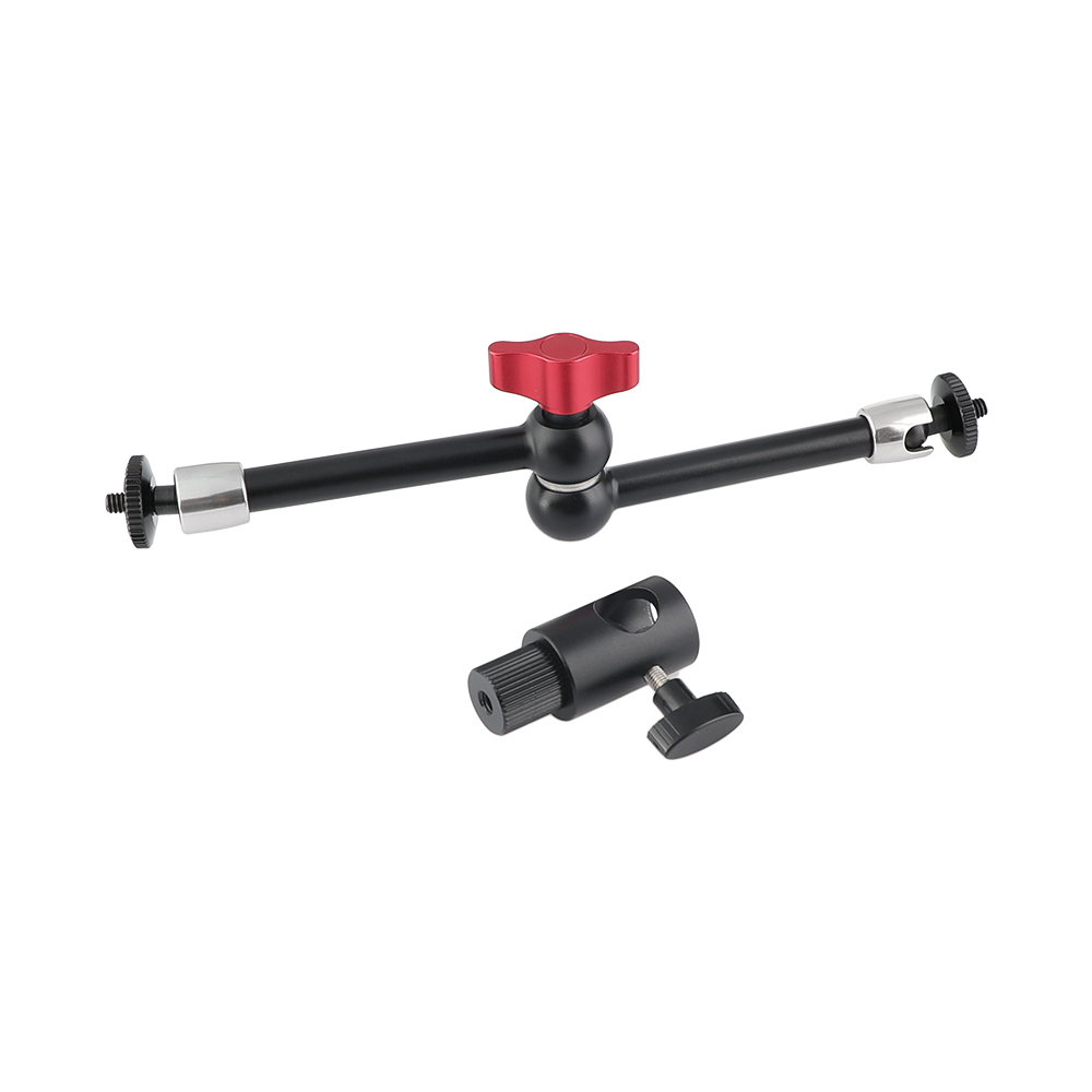 CAMVATE Upgraded 11" Magic Articulating Arm With 1/4'' Male Threads & Light Stand Head Adapter