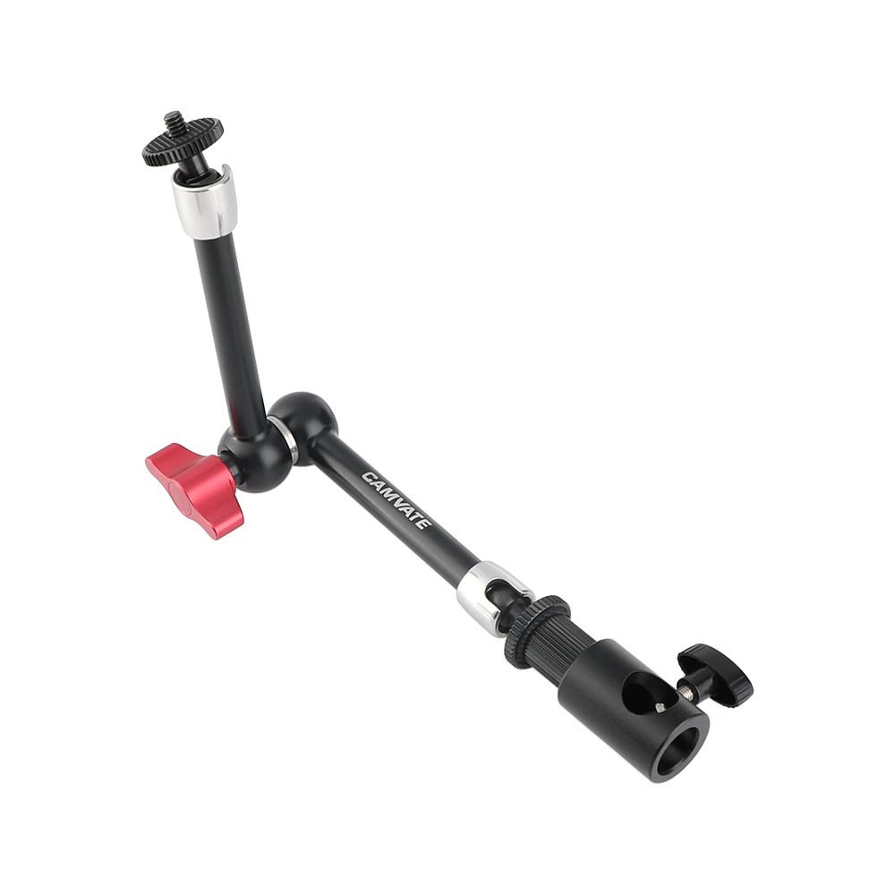 CAMVATE Upgraded 11" Magic Articulating Arm With 1/4'' Male Threads & Light Stand Head Adapter