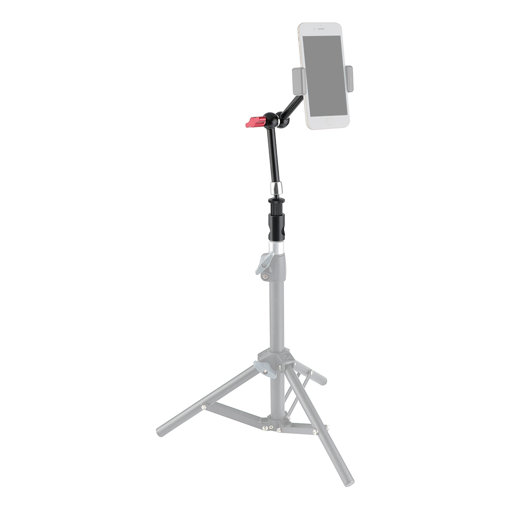 CAMVATE Upgraded 11" Magic Articulating Arm With 1/4'' Male Threads & Light Stand Head Adapter