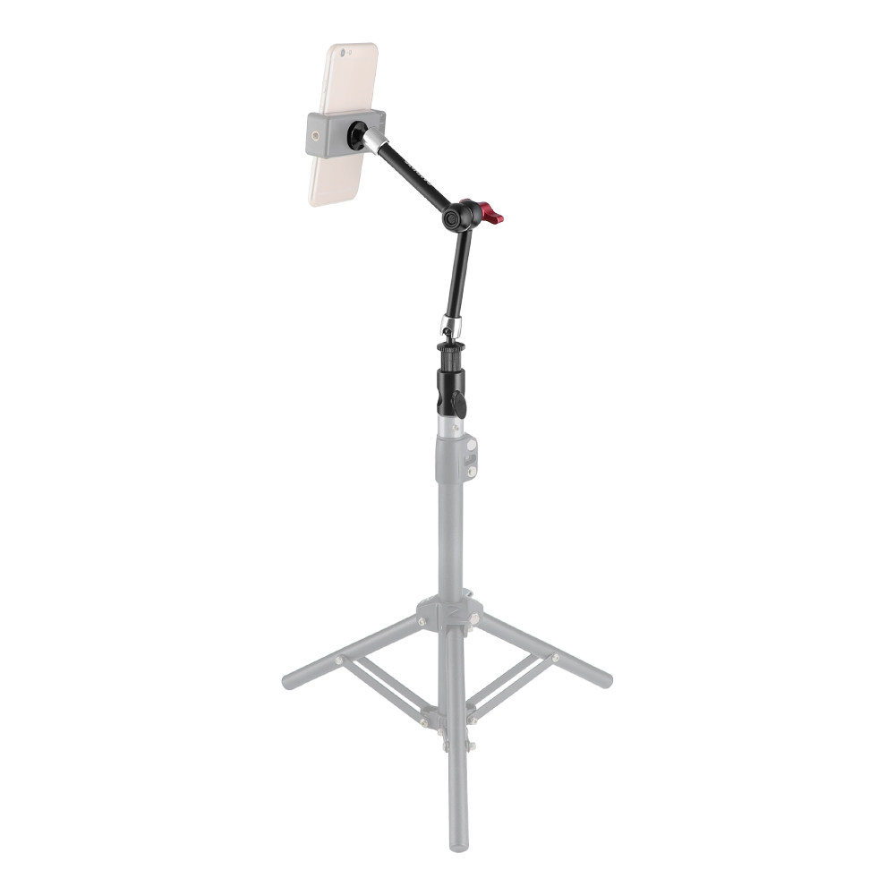CAMVATE Upgraded 11" Magic Articulating Arm With 1/4'' Male Threads & Light Stand Head Adapter