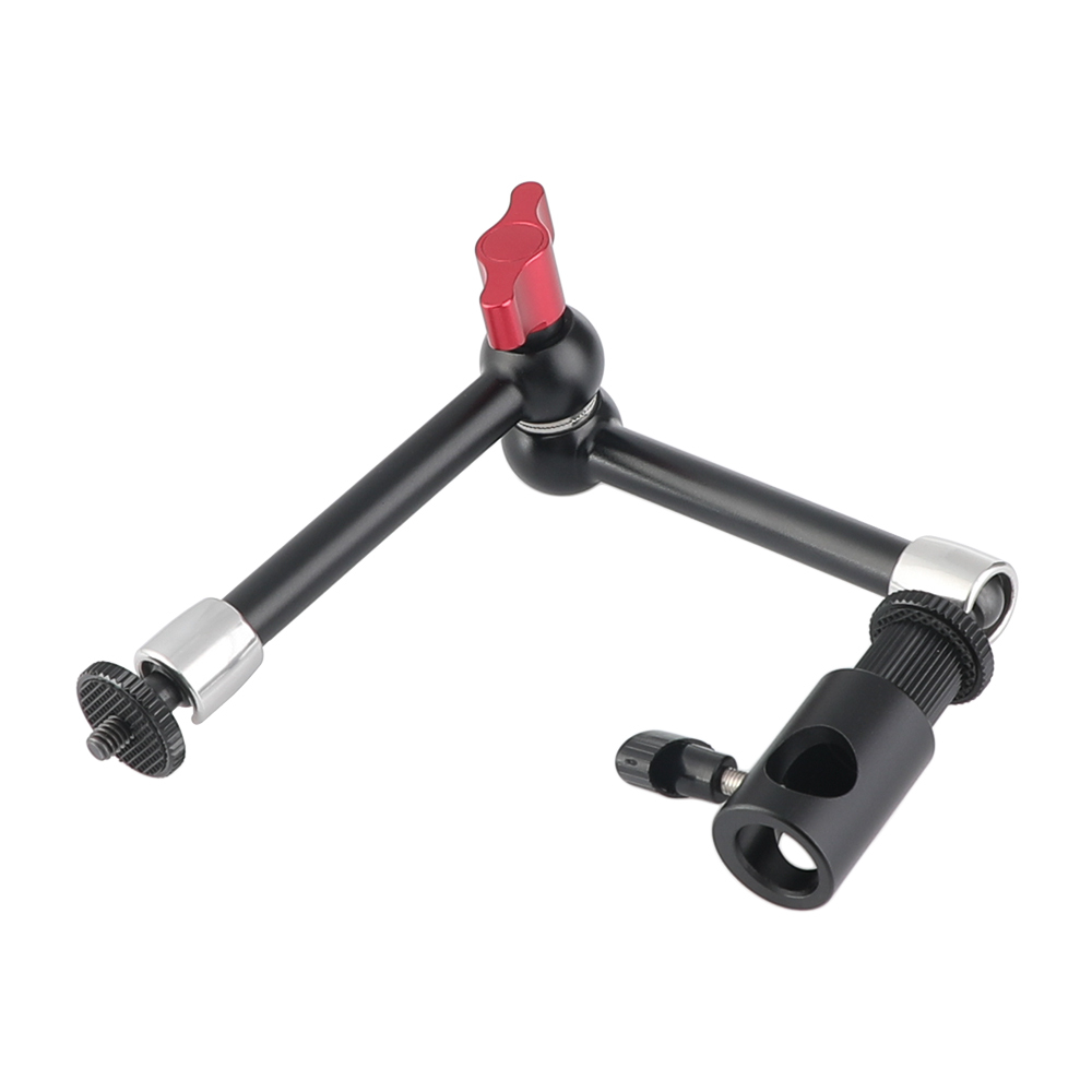 CAMVATE Upgraded 11" Magic Articulating Arm With 1/4'' Male Threads & Light Stand Head Adapter
