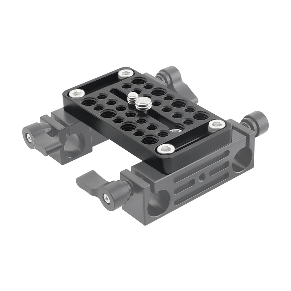 CAMVATE Multipurpose Cheese Plate Extension Accessory With Central 1/4" & 3/8" Thread Screw & Numerous Mounting Points