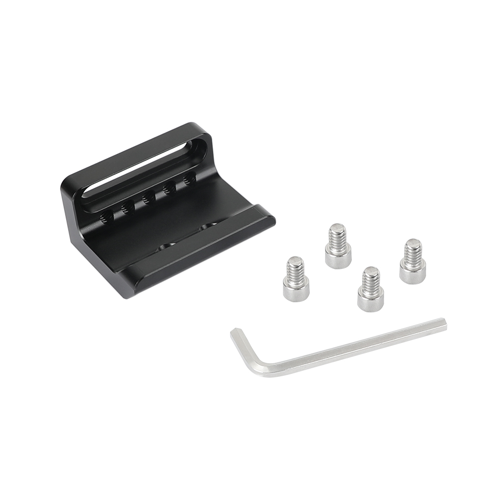 CAMVATE Right-angle Connecting Plate Extension Gadget With 1/4" Mounting Points & Groove For DSLR Camera Shoulder Mount Pad