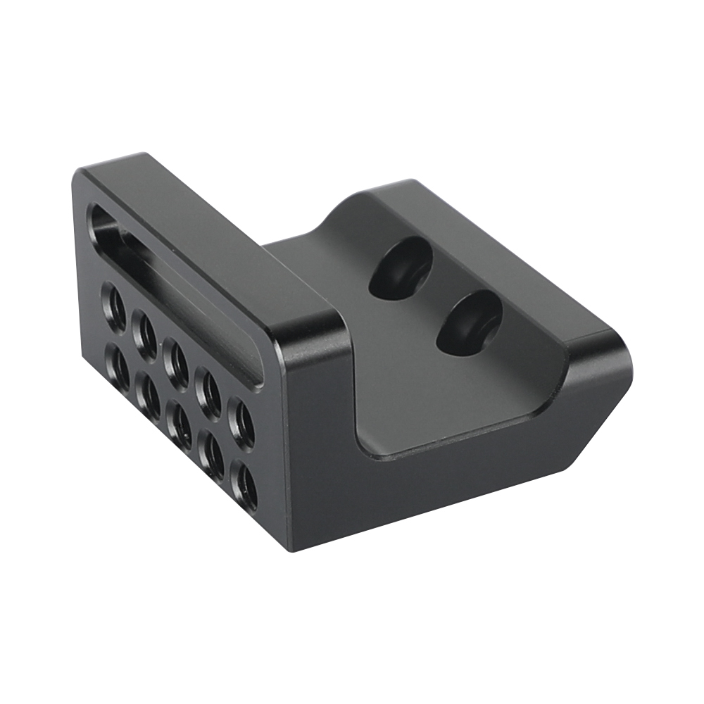 CAMVATE Right-angle Connecting Plate Extension Gadget With 1/4" Mounting Points & Groove For DSLR Camera Shoulder Mount Pad