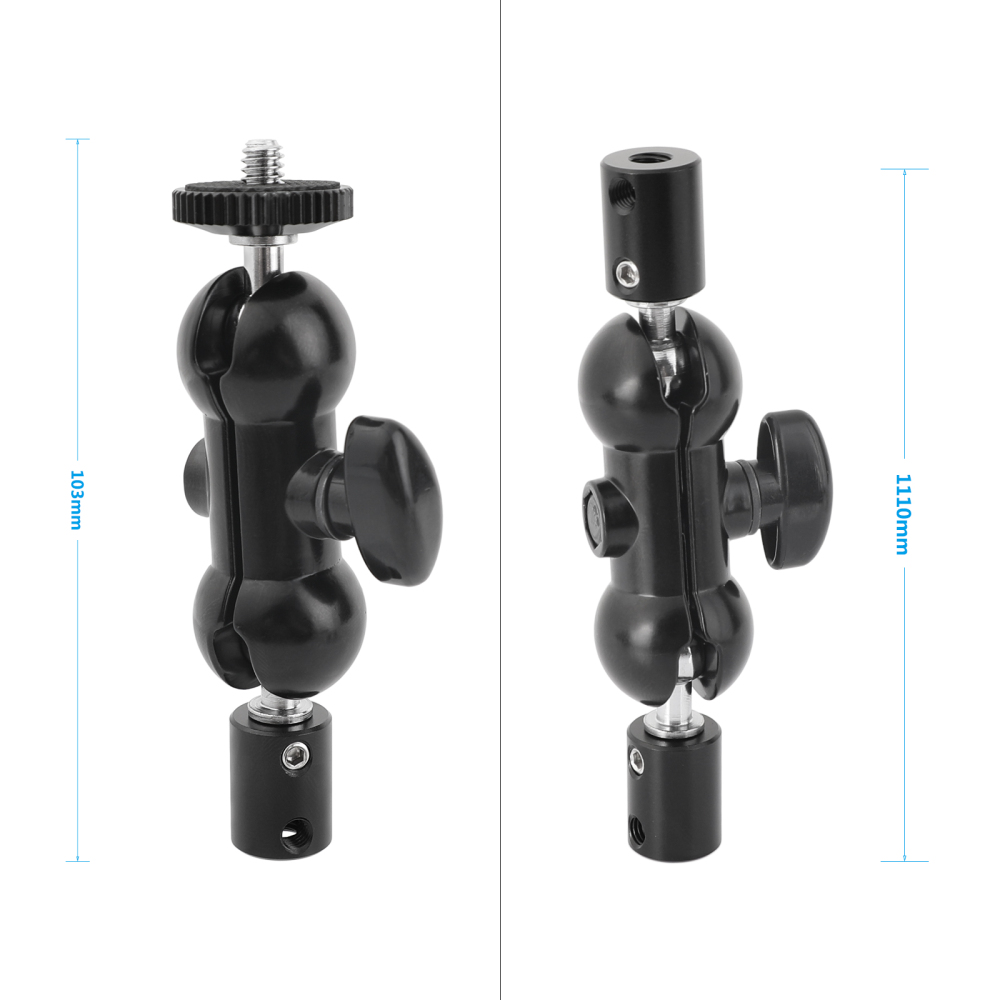 CAMVATE Universal Ball Head With 1/4" Male And Female Ends 2 Pieces