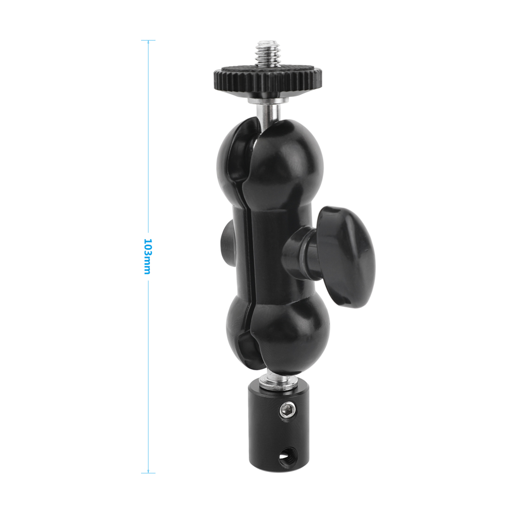 CAMVATE 360° Swivel Ball Head 1/4"-20 Male and Female Ends