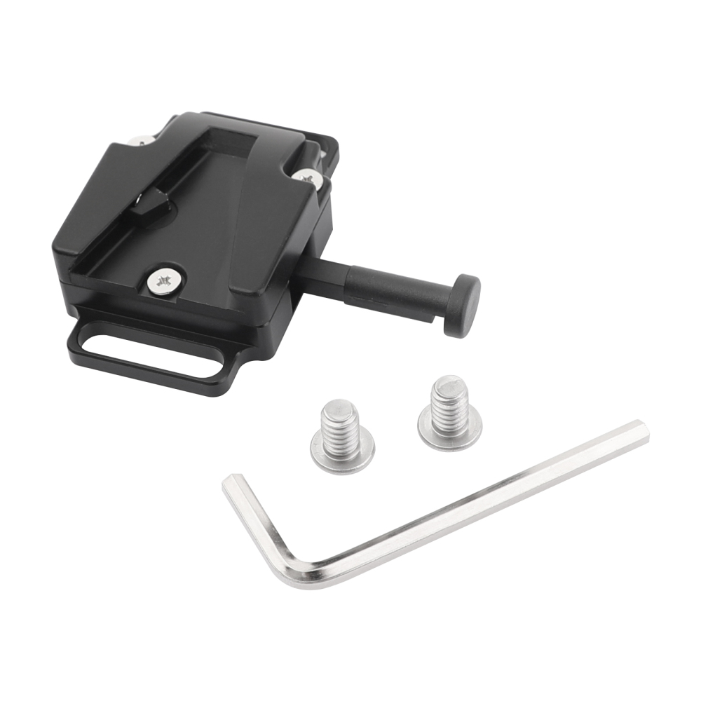 CAMVATE Universal V-Lock Female Quick Release Adapter With 1/4" Mounting Points & Grooves For DSLR Camera Battery