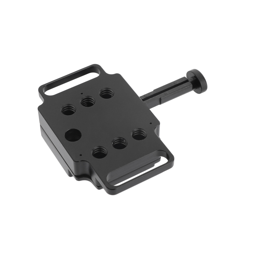 CAMVATE Universal V-Lock Female Quick Release Adapter With 1/4" Mounting Points & Grooves For DSLR Camera Battery