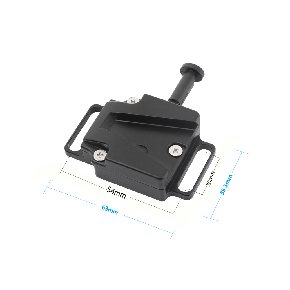 CAMVATE Universal V-Lock Female Quick Release Adapter With 1/4" Mounting Points & Grooves For DSLR Camera Battery