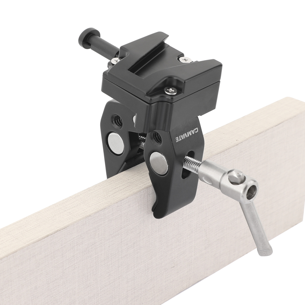 CAMVATE Super Crab Clamp + Universal V-Lock Mount Quick Release Adapter For DSLR Camera Battery