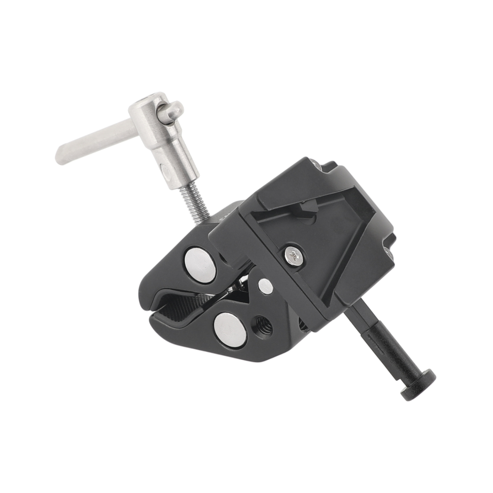 CAMVATE Super Crab Clamp + Universal V-Lock Mount Quick Release Adapter For DSLR Camera Battery