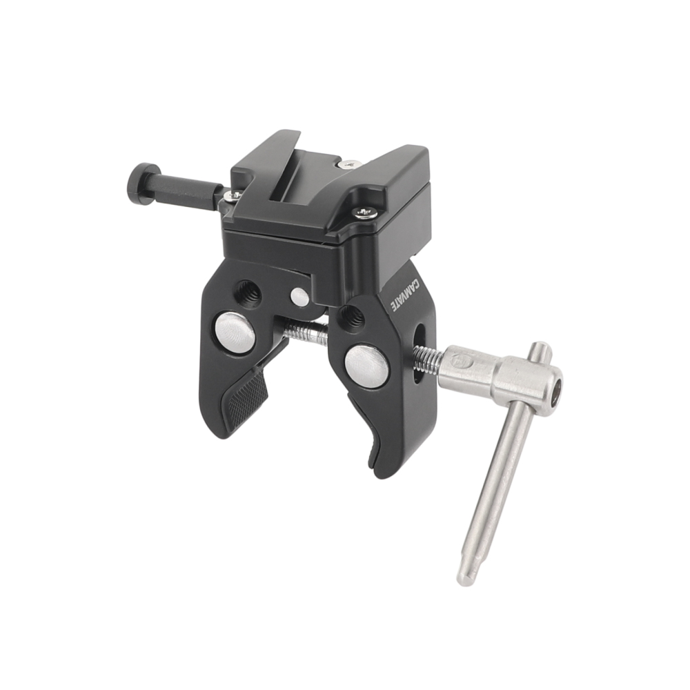 CAMVATE Super Crab Clamp + Universal V-Lock Mount Quick Release Adapter For DSLR Camera Battery
