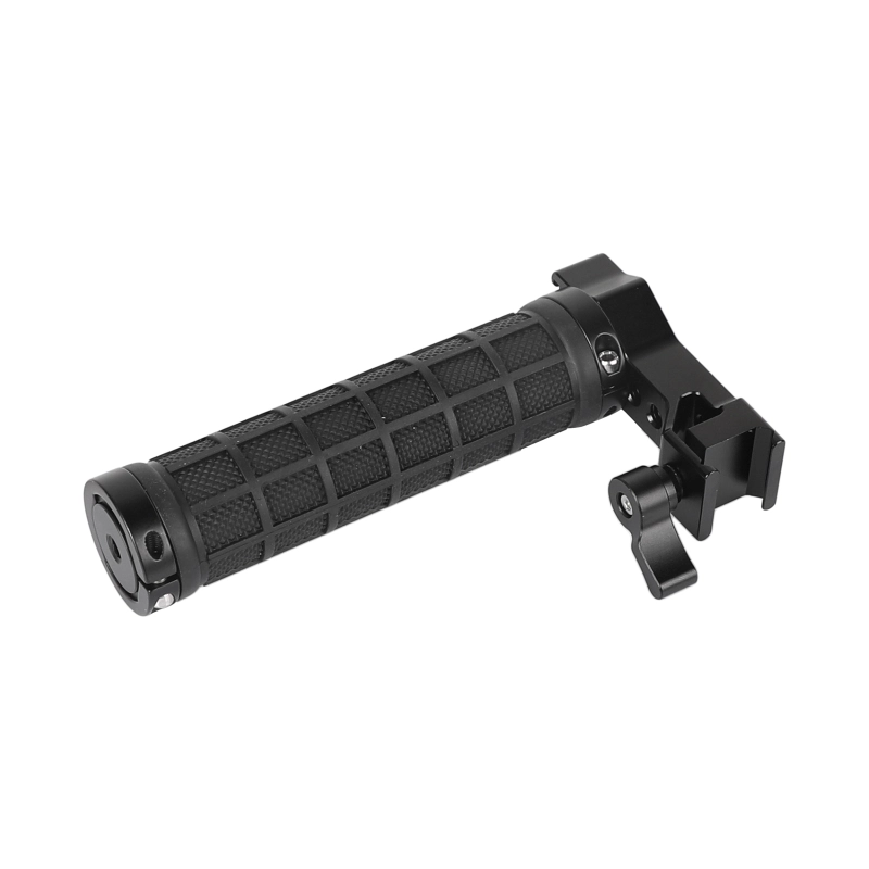 CAMVATE Quick Release NATO Top Handle Grip (Rubber-covered) With 70mm NATO Safety Rail For DSLR Camera Cage Rig
