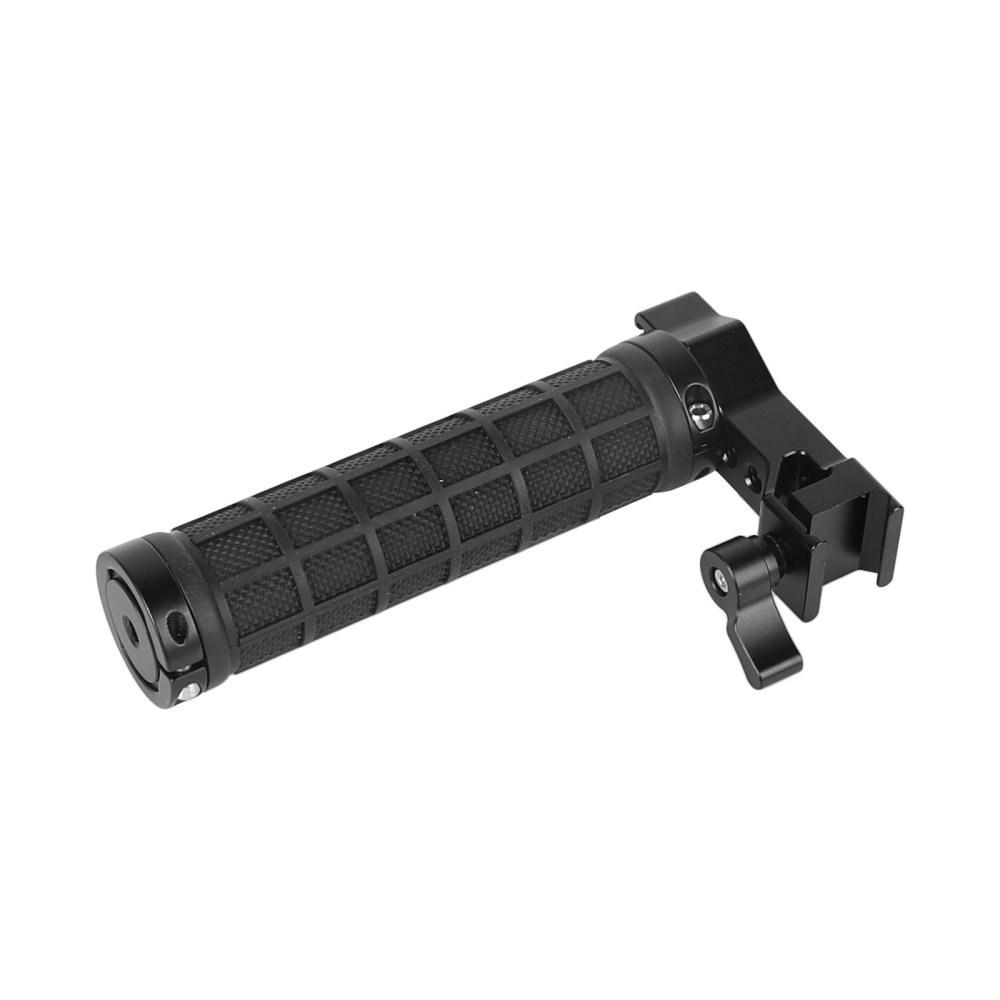 CAMVATE Quick Release NATO Top Handle Grip (Rubber-covered) With 70mm NATO Safety Rail For DSLR Camera Cage Rig