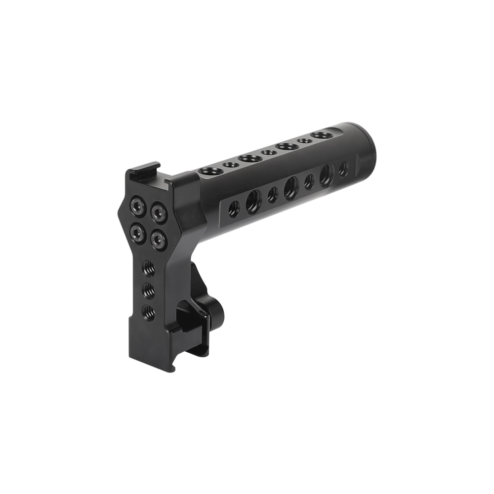 CAMVATE Aluminum Top Cheese Handle Grip With Quick Release NATO Clamp And 70mm NATO Safety Rail For DSLR Camera Cage Rig