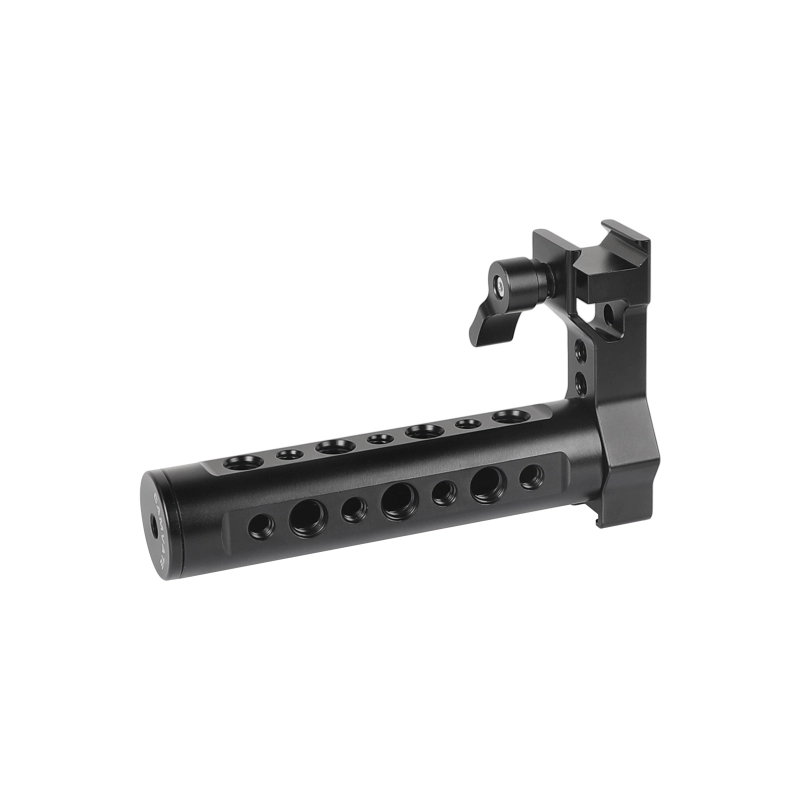 CAMVATE Aluminum Top Cheese Handle Grip With Quick Release NATO Clamp And 70mm NATO Safety Rail For DSLR Camera Cage Rig