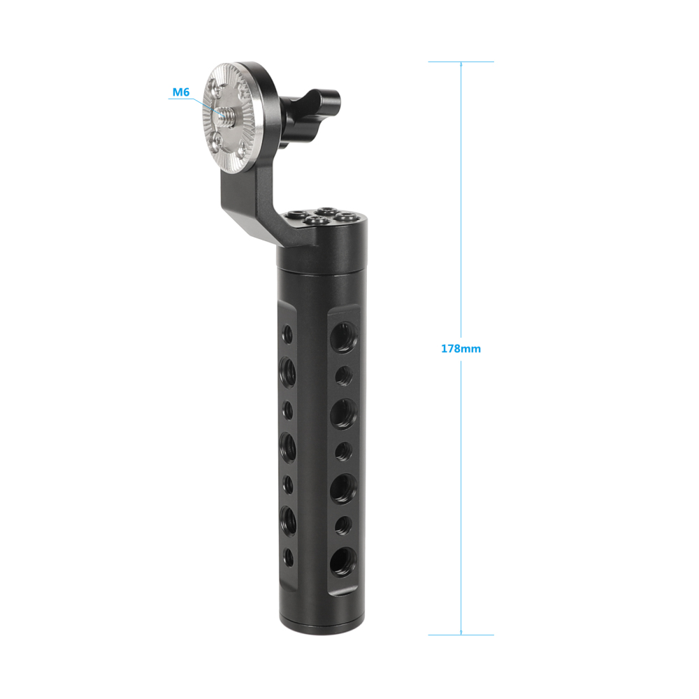 CAMVATE Aluminum Cheese Handle Grip With ARRI Rosette Mount M6 Thumbscrew Lock Knob