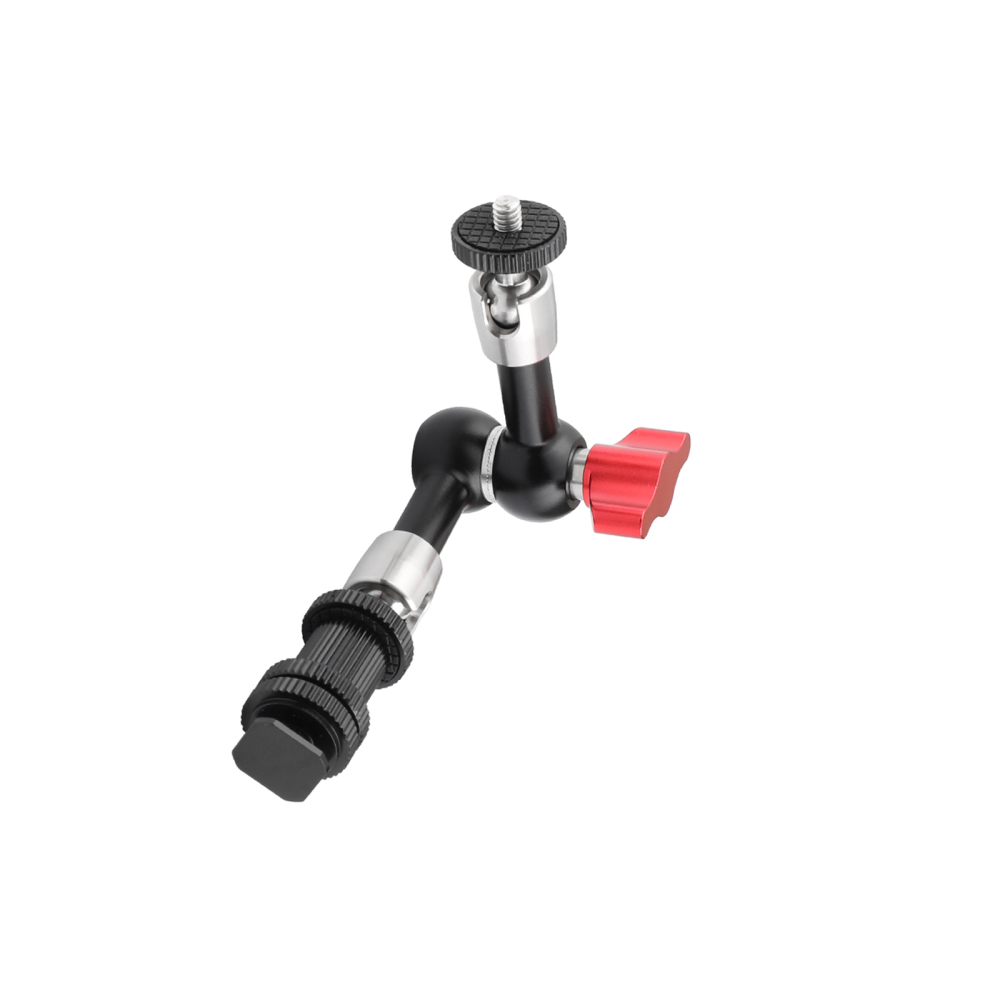 CAMVATE Solid 7" Articulating Magic Arm Stainless Steel Construction With 1/4" Screw Connector & Shoe Mount Adapter For Supporting Accessories