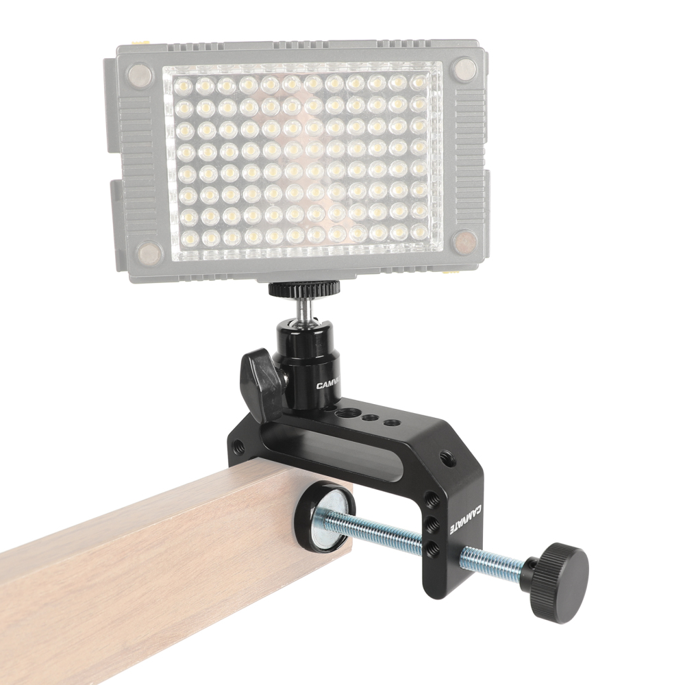 CAMVATE Universal Super C Clamp (Extended Edition) With 1/4"-20 Ball Head Support Holder For Photographic Accessories