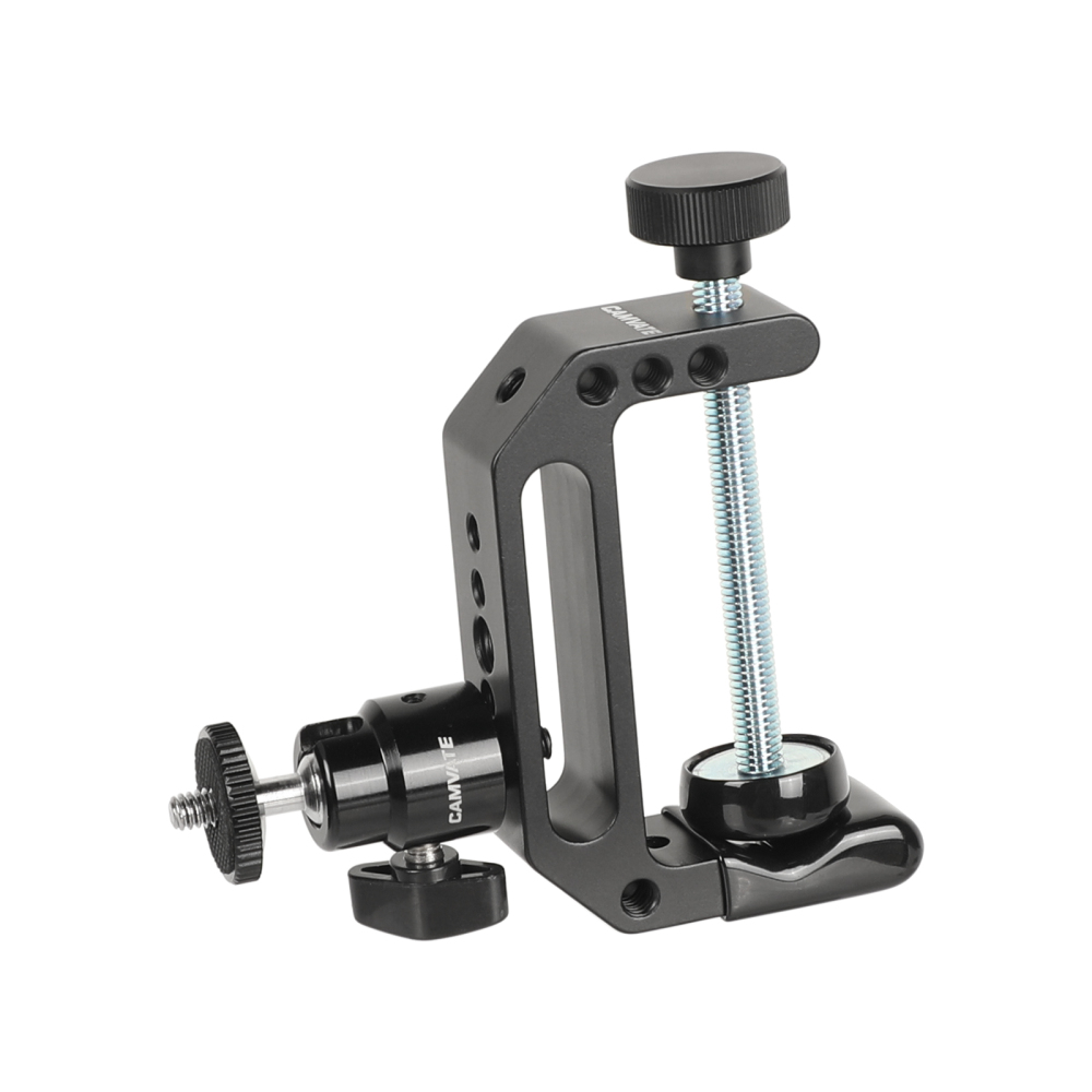 CAMVATE Universal Super C Clamp (Extended Edition) With 1/4"-20 Ball Head Support Holder For Photographic Accessories