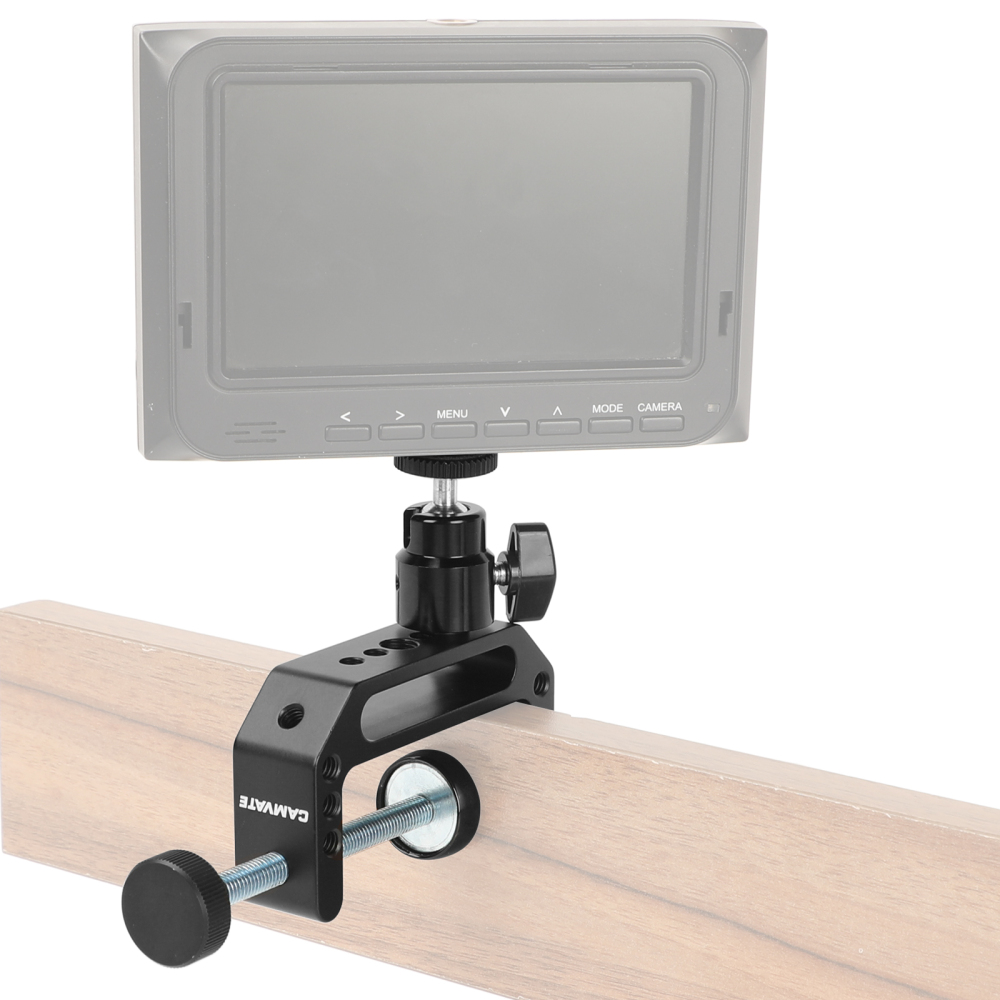 CAMVATE Universal Super C Clamp (Extended Edition) With 1/4"-20 Ball Head Support Holder For Photographic Accessories