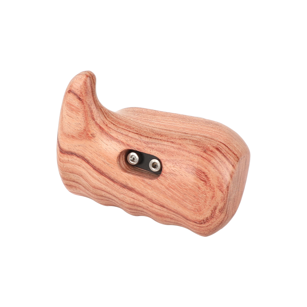 CAMVATE Wooden Hand Grip With M6 ARRI Rosette Mount (Left)
