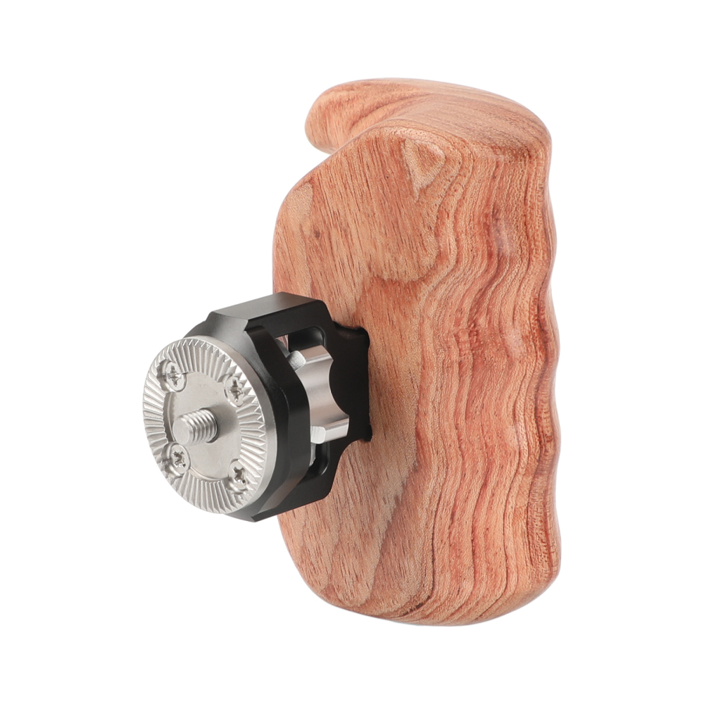 CAMVATE Wooden Hand Grip With M6 ARRI Rosette Mount (Left)