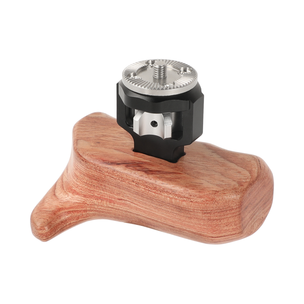 CAMVATE Wooden Hand Grip With M6 ARRI Rosette Mount (Left)