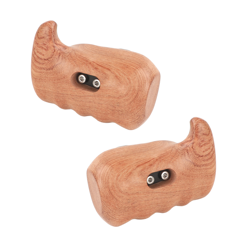 CAMVATE Wooden Hand Grip With M6 ARRI Rosette Mount (Left & Right)