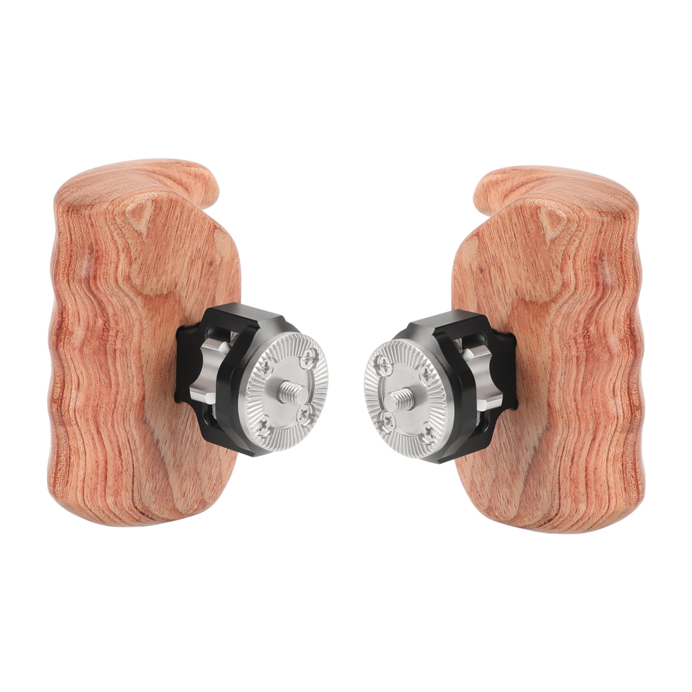 CAMVATE Wooden Hand Grip With M6 ARRI Rosette Mount (Left & Right)