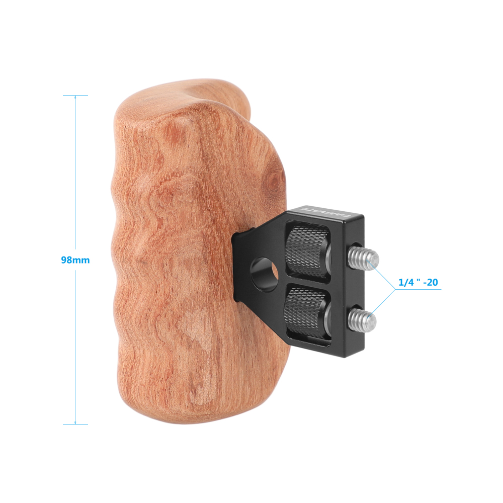 CAMVATE Wooden Handgrip Right Side For DSLR Camera Cage (Brazilian Wood)