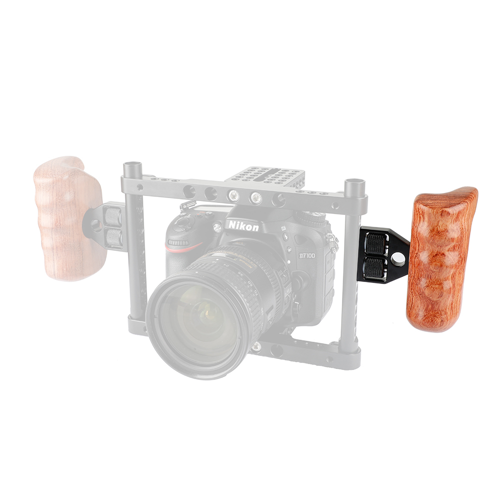 CAMVATE Wooden Handle Grip Left Side For DSLR Camera Cage (Brazilian Wood)