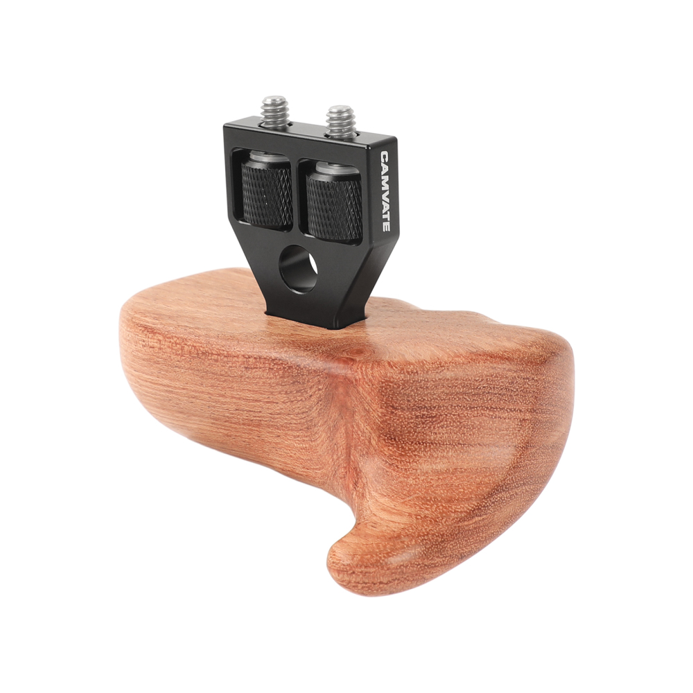 CAMVATE Wooden Handgrip Right Side For DSLR Camera Cage (Brazilian Wood)