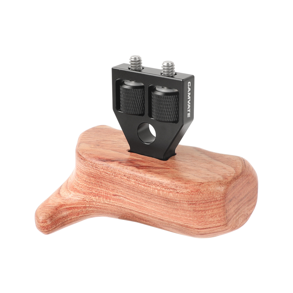 CAMVATE Wooden Handle Grip Left Side For DSLR Camera Cage (Brazilian Wood)