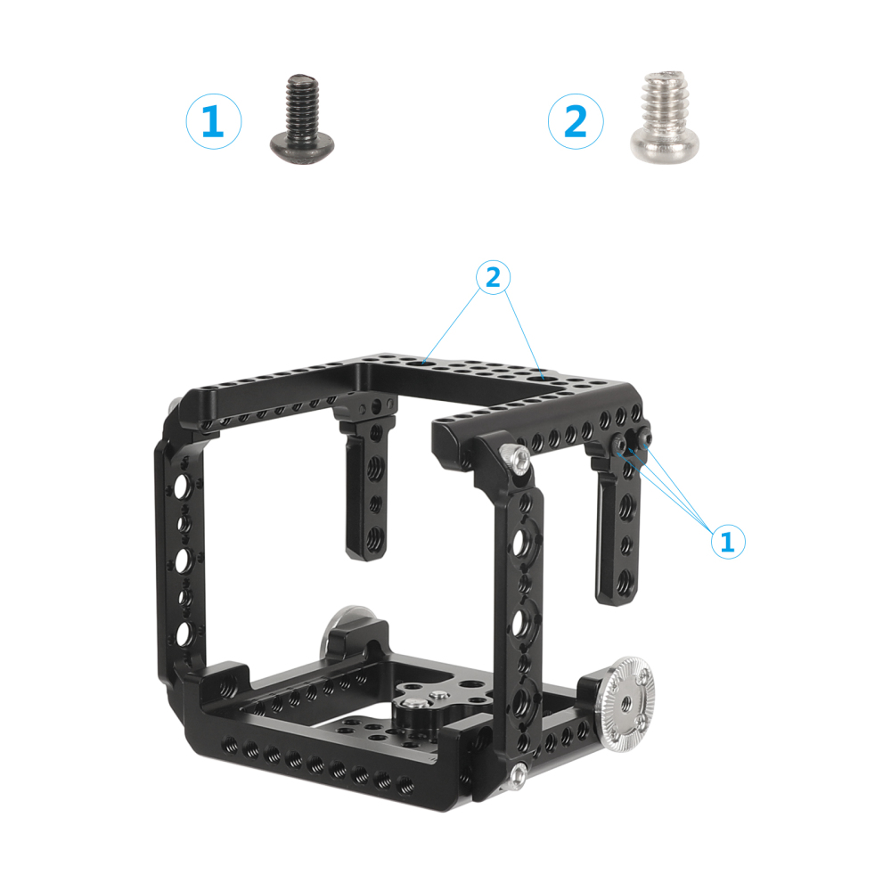 CAMVATE Exclusive Cage Kit With ARRI Rosette Mounts And NATO Rails For RED Komodo 6K Cinema Camera