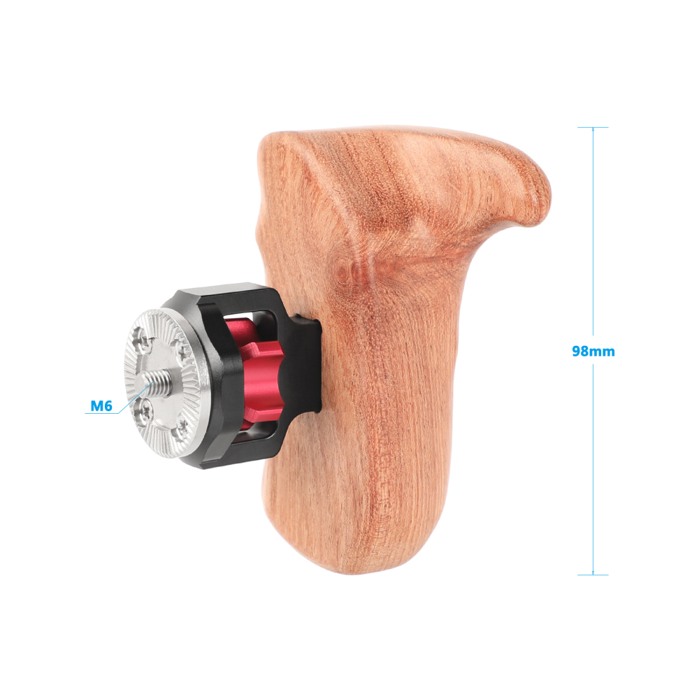 CAMVATE Wooden Handle Grip (right) with ARRI Rosette Mount