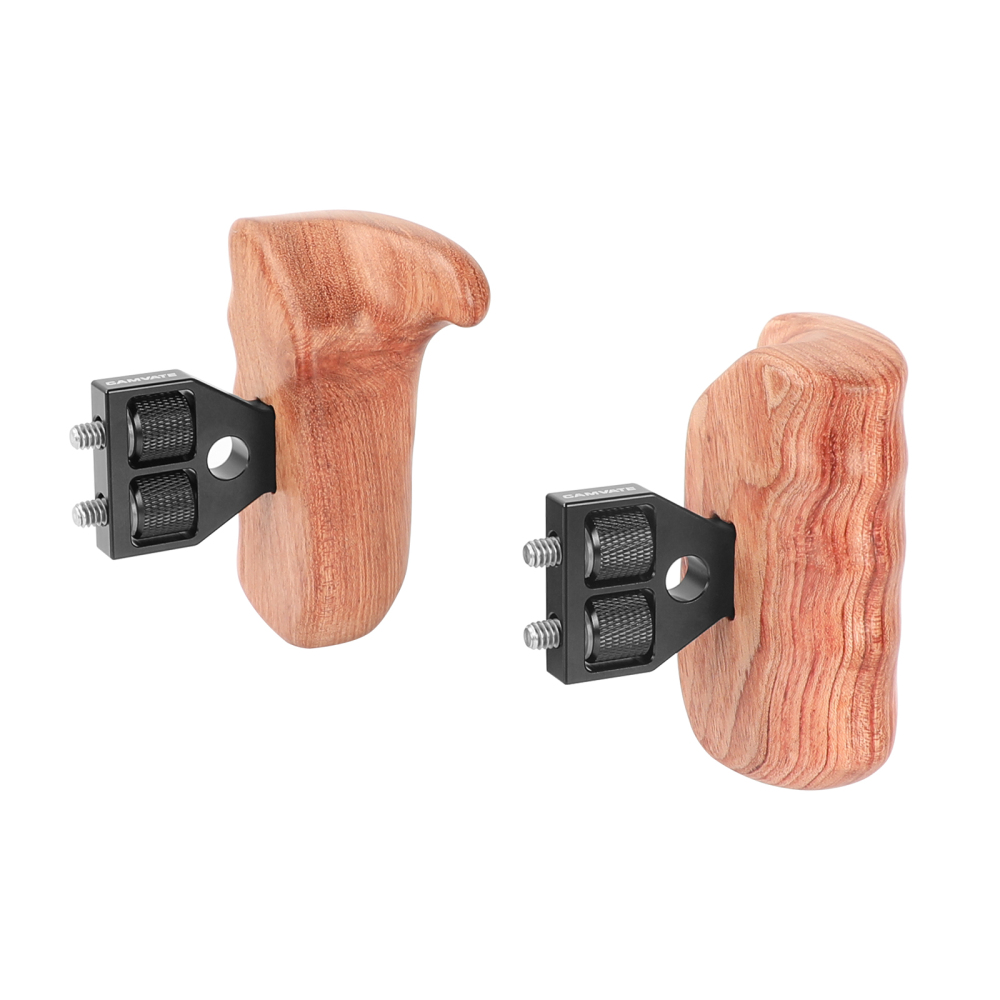 CAMVATE Wood Wooden Handgrip (left & right hand) for DSLR Camera Cage (Brazilian Wood)