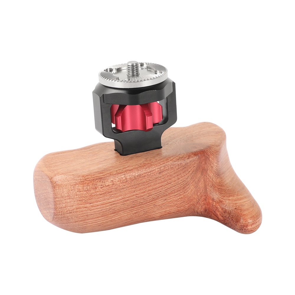 CAMVATE Wooden Handle Grip (right) with ARRI Rosette Mount