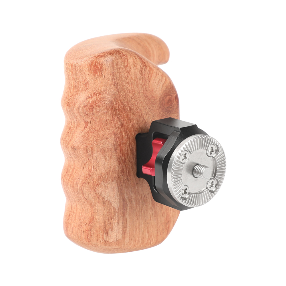 CAMVATE Wooden Handle Grip (right) with ARRI Rosette Mount
