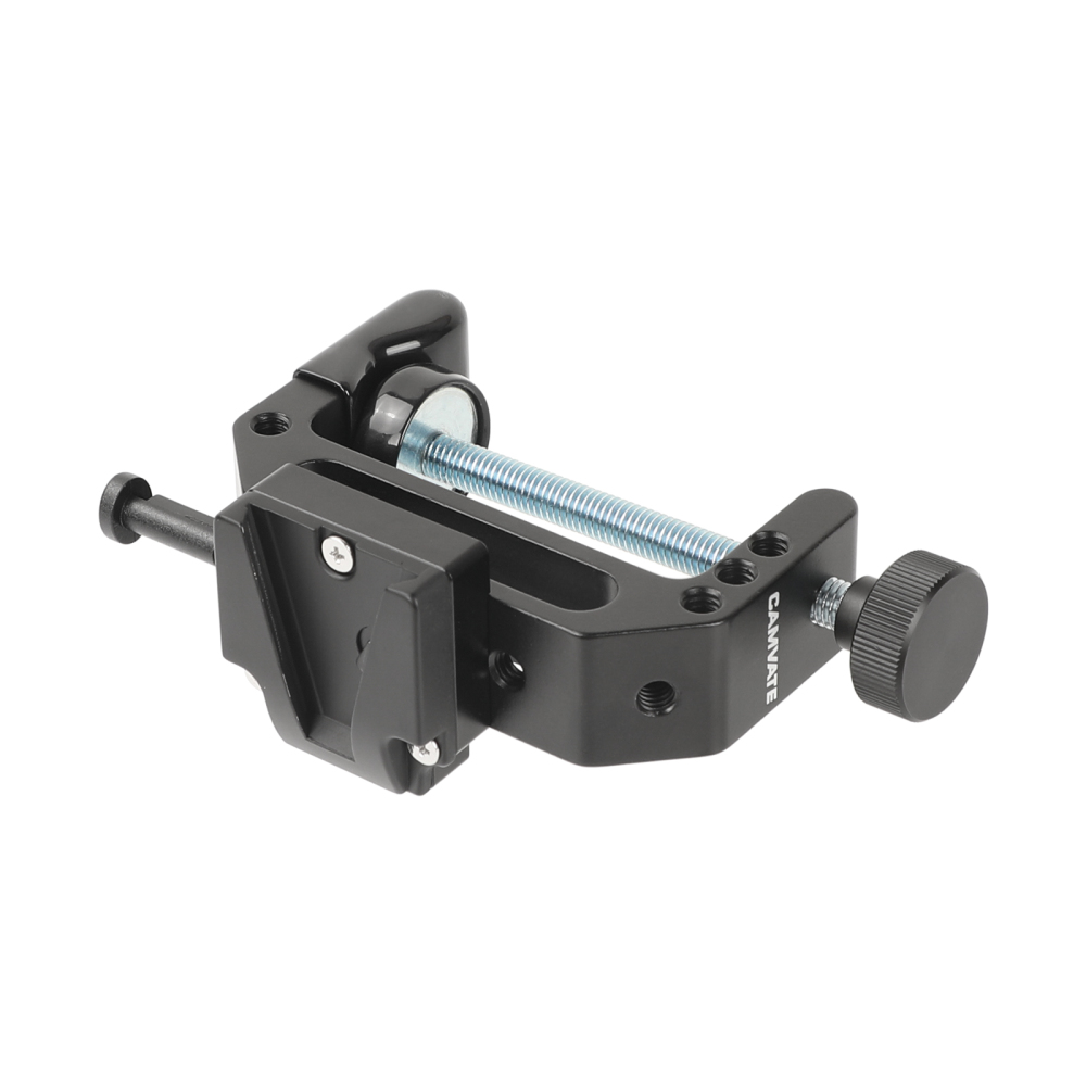 CAMVATE Extended Super C Clamp With V Lock Female Quick Release Adapter For DSLR Camera’s Power Supply