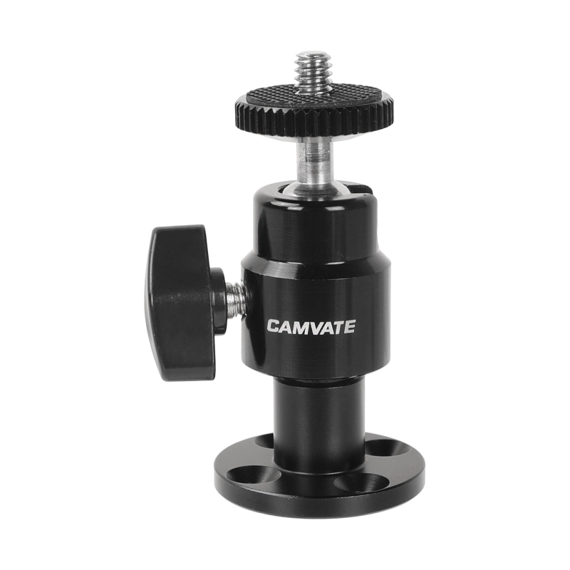 CAMVATE 1/4"-20 Mini Ball Head Wall Ceiling Mount for Monitor CCTV DVR Home Installation Surveillance System
