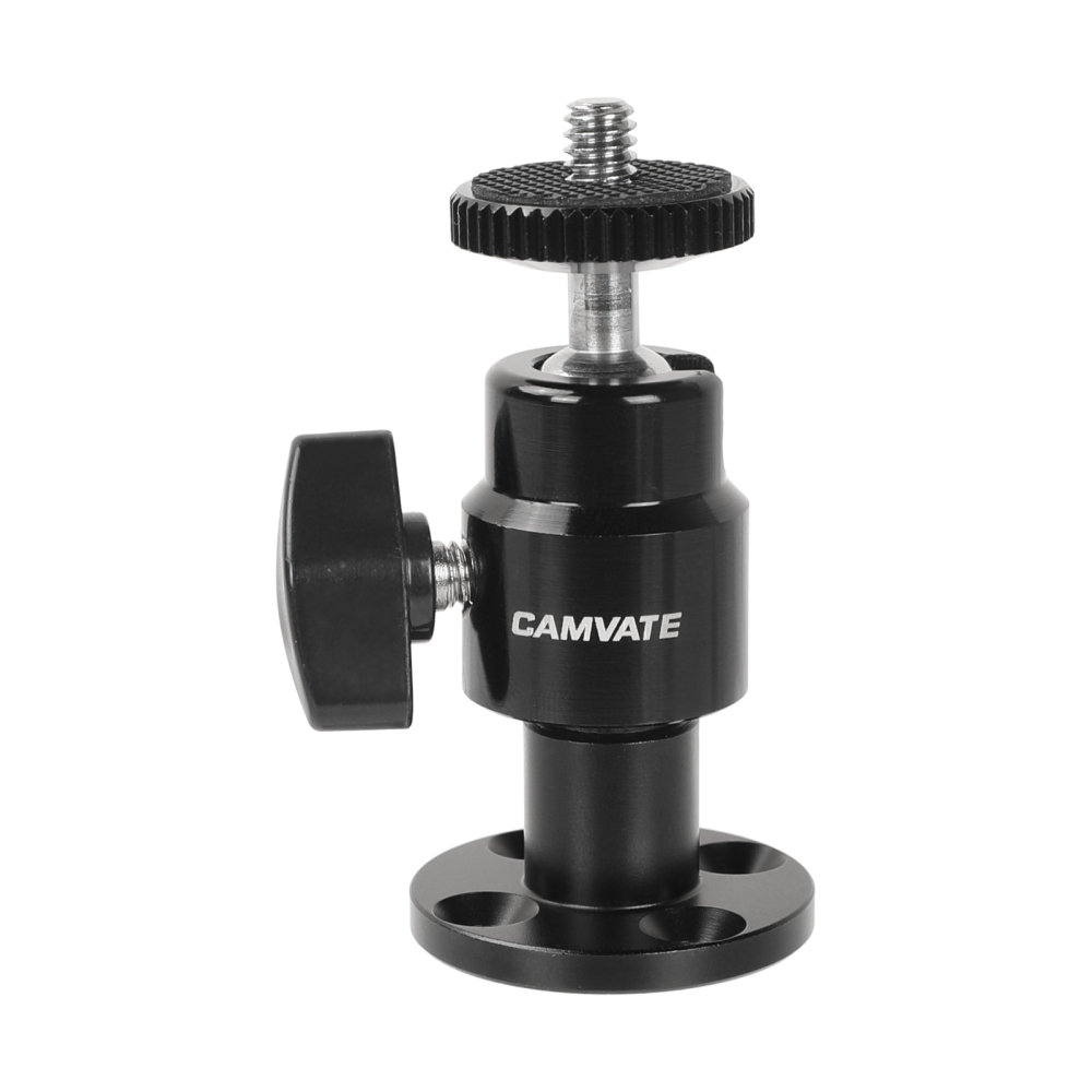 CAMVATE 1/4"-20 Mini Ball Head Wall Ceiling Mount for Monitor CCTV DVR Home Installation Surveillance System