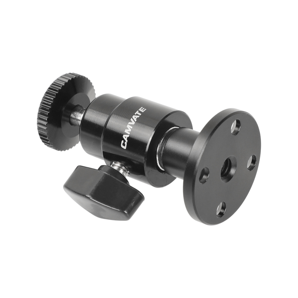 CAMVATE 1/4"-20 Mini Ball Head Wall Ceiling Mount for Monitor CCTV DVR Home Installation Surveillance System