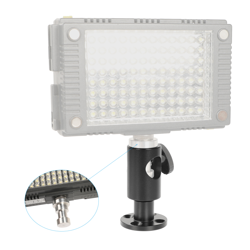 CAMVATE Light Stand Head With Circular Wall Mount Base